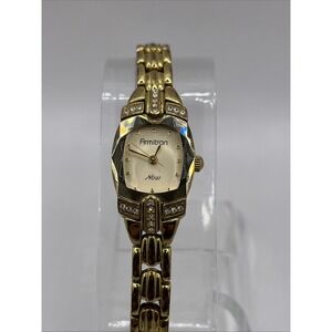 Armitron Now Women's Quartz Watch Gold Tone 6" Band 75/3018- New Battery‎